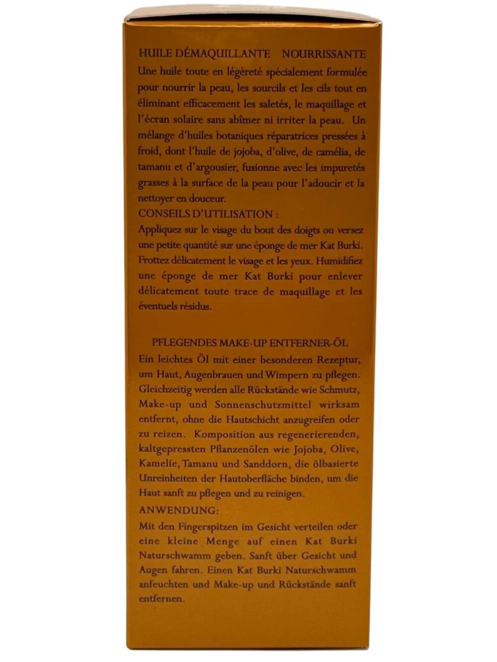 Kat Burki Nourishing Oil Makeup Remover 4 fl oz Cleansing Oil for Face and Eyes